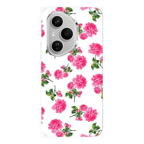 Honor Magic 400 Pro Roses White Transparent Silicone TPU Θήκη